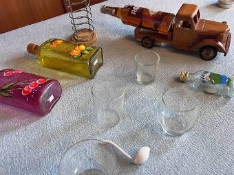 MALOVANÉ DÁRKOVÉ LÁHVE (NOVÉ), ŠÁLKY+CUKŘENKA, ATD. DLE FOTA