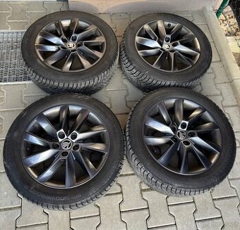 ALU Originál Škoda Superb R17 (Ronal) + Zimní pneu Nokian