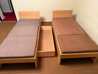 Dvě válendy s úložným prostorem