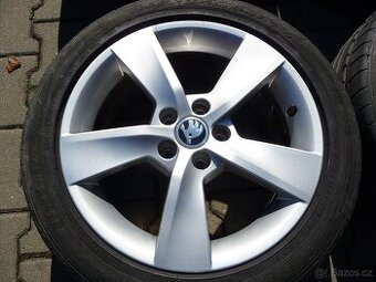 SADA ALU 16 ŠKODA 5x100 ET 46 RAPID,FÁBIA II,III,ROOMSTER