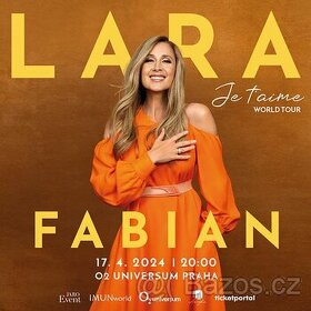 LARA FABIAN - JE TˊAIME WORLD TOUR vstupenka Praha 17. 4. 20