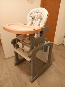 Dětská jídelní židlička se stolkem