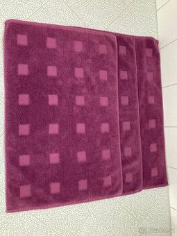 Koupelnové předložky bavlna - sady po 3 kusech