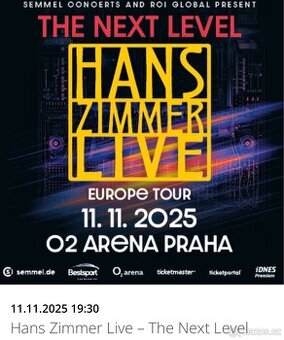 HANS ZIMMER, VIP KLUBOVÉ PATRO, 11.11.2025 O2 ARENA