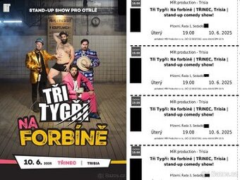 Tři tygři na Forbíně Třinec 10.6 divadloTrisia 2nebo4 lístky