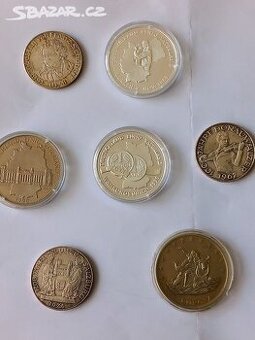 Medaile smíšená 7 x Rakousko/Německo Stříbro 999