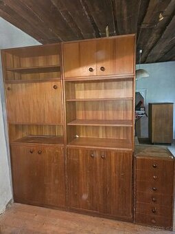 Obýváková stěna – vintage styl 70. léta
