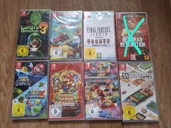 Nintendo switch nove hry