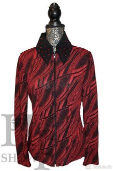 Westernová show halenka L - červená