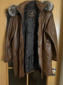 Dámská kožená zateplená bunda