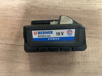 Aku baterie Berner 18V / 8.0 Ah Li-Ion výkonná