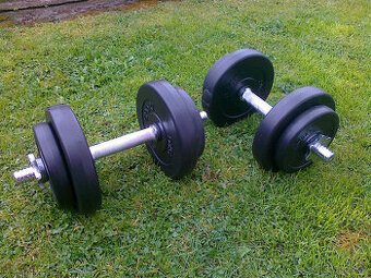 Nakládací činky 2x9,5kg za 940kč