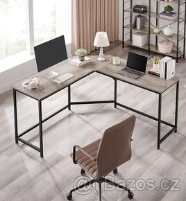 Rohový PC stůl ve tvaru L