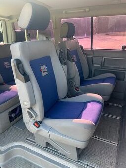 Druhá a třetí řada sedaček - Vw t4 multivan atlantis