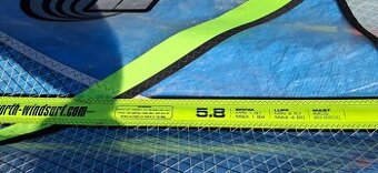 NorthSail plachta 5.8 windsurf lehké poškození