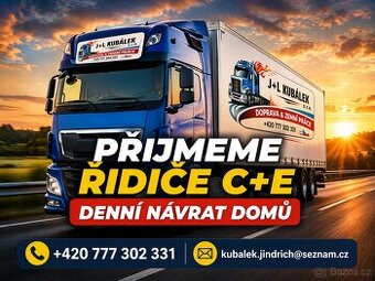 Přijmeme řidiče skupiny C+E - DENNÍ NÁVRAT DOMŮ