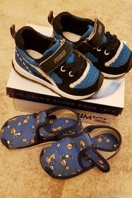 Dětské tenisky Primigi vel. 22 a papučky vel. 21