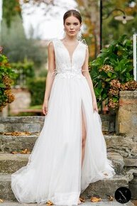 Luxusní nenošené svatební šaty, Windflower, 38 EU (S)