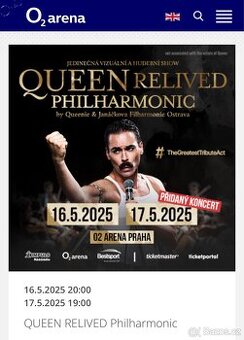 Queen Relieved Philharmonic - vstupenky