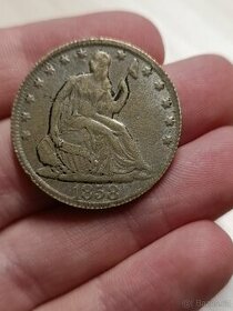 Americký půl dolar z roku 1858 - 1