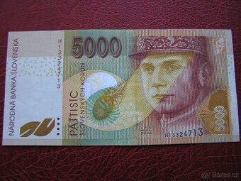 SLOVENSKÁ REPUBLIKA: VZÁCNA_ 5000 SK-1999 ser.H