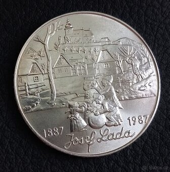 500 Kčs výročí narození Josefa Lady 1987