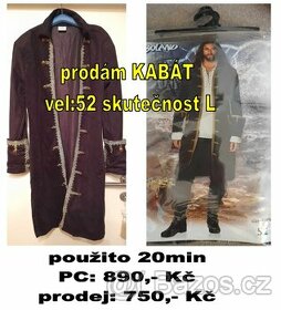 PRODÁM kostým KABÁT vel:52