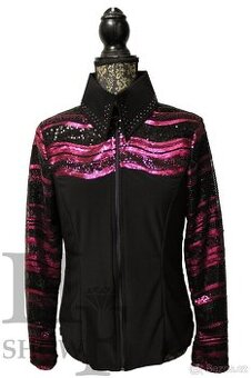 Westernová show halenka M - růžová vlnka