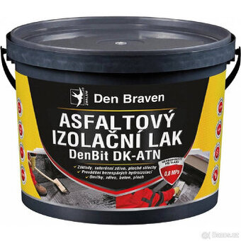 Asfaltový izolační lak den braven DenBit DK-ATN 9kg, 4ks