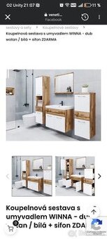 Koupelnová sestava s umyvadlem