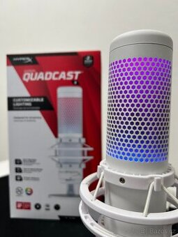 Mirkofon HyperX QuadCast S (White Edition) + rameno ZDARMA