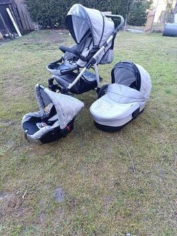 Prodám kočárek 3v1 v dobrém stavu.