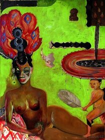 Obraz Isadora, olej na platne 120x90