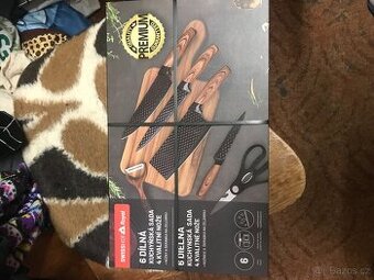 NOVÁ 6TI DÍLNÁ SADA NOŽŮ SWISSHOF ROYAL, PREMIUM, KERAMICKÉ