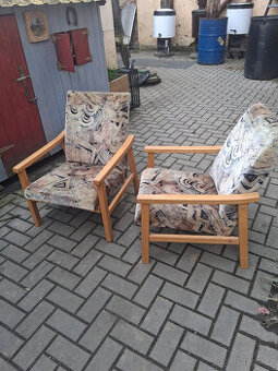 Retro křesla - určeno k renovaci