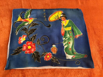 Malovaný polštář - ruční práce