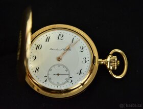 Pánské zlaté kapesní hodinky IWC Schaffhausen
