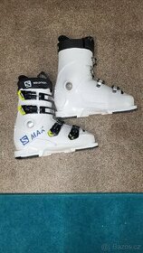 Dětské lyžařské boty Salomon S/Max 60T L White/Acid Green


