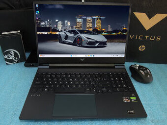 erní HP Victus 15 IPS 6.Jádro Ryzen 5600 GTX1650 16GB 1TB