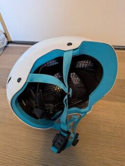 Dětská cyklistická přilba Bontrager Jet WaveCel - bila