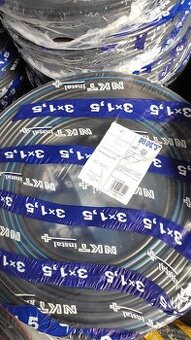 Nový kabel CYKY 3Jx1,5 po 100 metrech