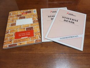 Stavební deníky 3 ks, 1x velký, 2x standardní.