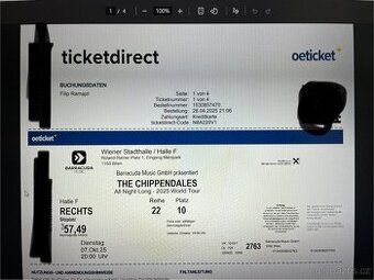 The Chippendales 7.10.2025 Vídeň 1x vstupenka