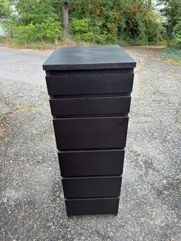 Komoda IKEA Malm - černohnědá