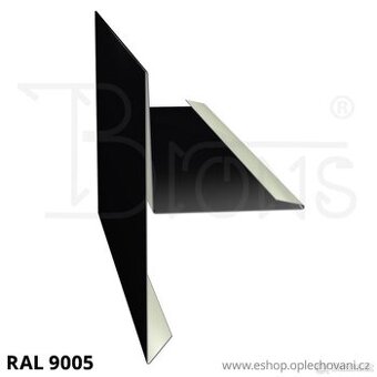 ZÁVĚTRNÁ LIŠTA RŠ 333 ČERNÁ Ral9005
