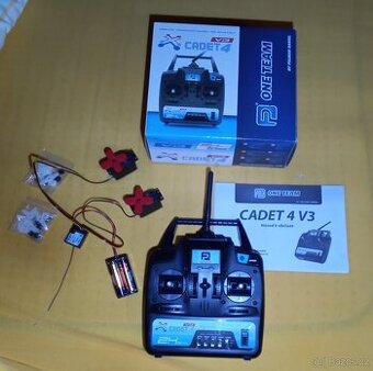 Prodám nový set vysílačky, přijímače a serv