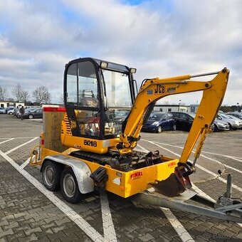 JCB 8018 + přepravník/vlek