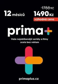 Prima + Premium - předplatné 12 měsíců SLEVA