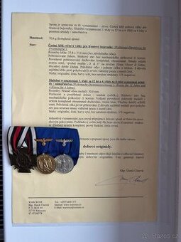 Luxusní lišta Wehrmacht/Námořnictvo (12 a 4 roky) + Expertíz