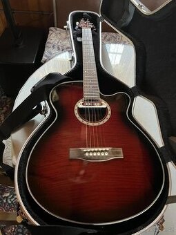 Elektroakustická kytara Tenson se snímačem a pevným kufrem